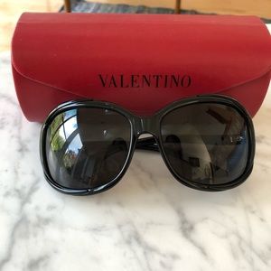 Valentino Black and White Sunglasses Retro
